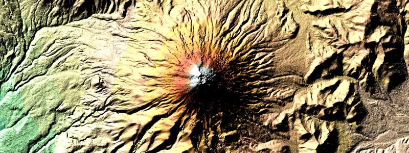  Digital elevation model of Cotopaxi, NASA (Wikimedia Commons)